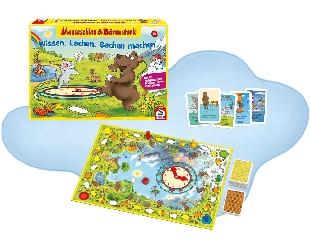 Alle Elemente des Spieles Wissen Lachen Sachen machen